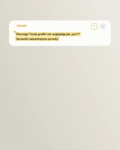 Szablon: notatka iPhone